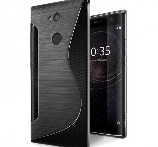 Силиконов калъф / гръб / TPU S-Line за Sony Xperia XA2 - черен