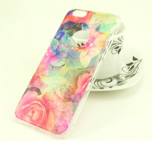 Твърд гръб за Apple iPhone 6 / iPhone 6S - пъстри цветя