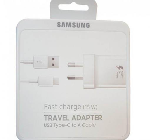 Оригинално зарядно 220V 15W за Samsung A8 Plus 2018 A730 / Fast Charger / Type C