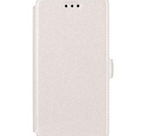 Кожен калъф Flip тефтер Flexi със стойка за LG G4 - бял
