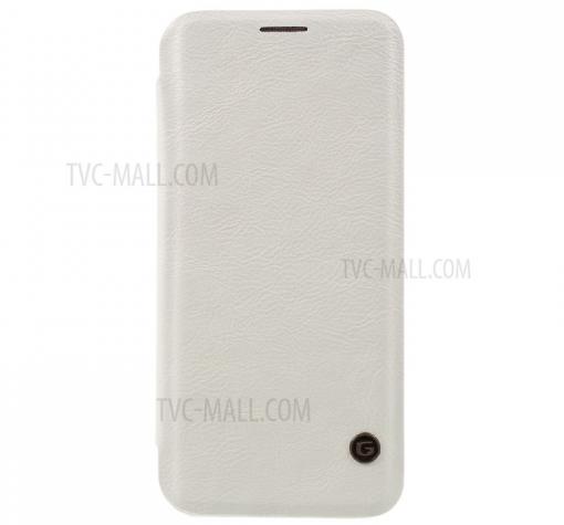 Луксозен кожен калъф Flip тефтер G-Case за Samsung S8 G950 - бял
