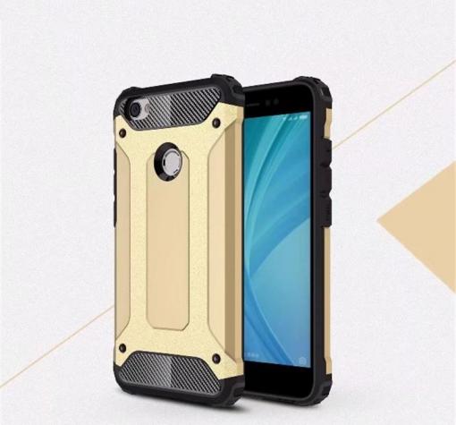 Силиконов гръб TPU Spigen Hybrid с твърда част за Xiaomi RedMi Note 5A - златист