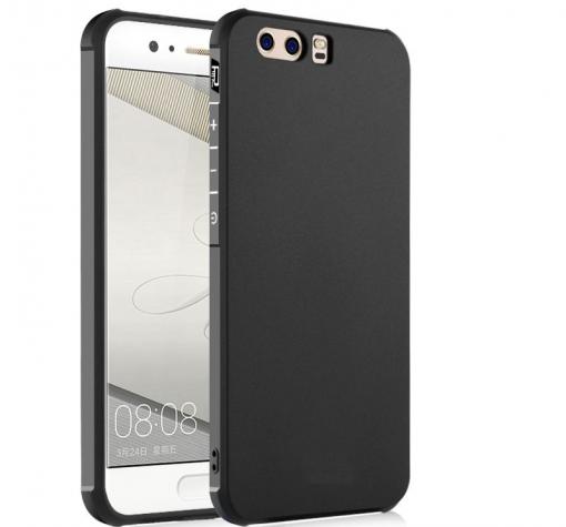 Силиконов гръб TPU Hybrid с твърда част за Huawei P10 - черен