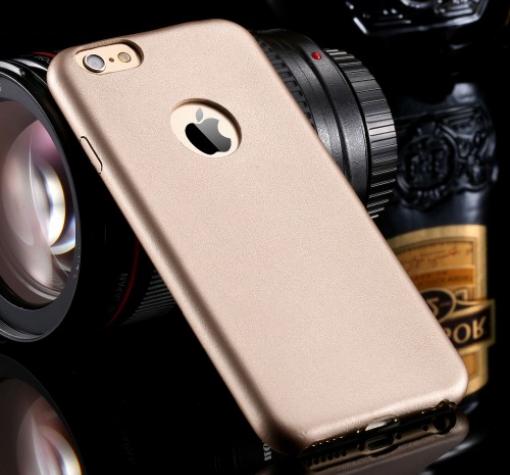 Ултра тънък силиконов калъф / гръб / TPU Ultra Thin за Apple iPhone 7 - златист / мат