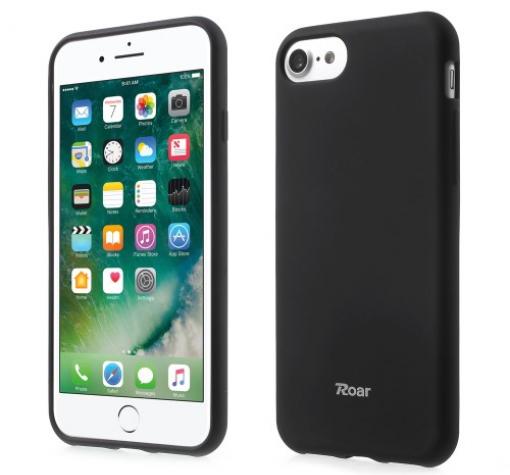 Луксозен силиконов калъф / гръб / TPU Roar All Day за Apple iPhone 7 - черен / мат