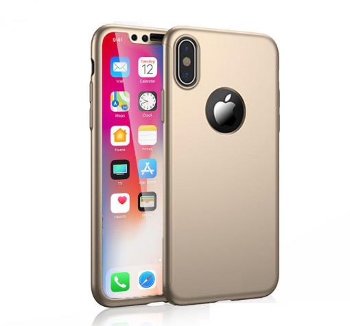 Твърд гръб Magic Skin 360° FULL за Apple iPhone X - златист