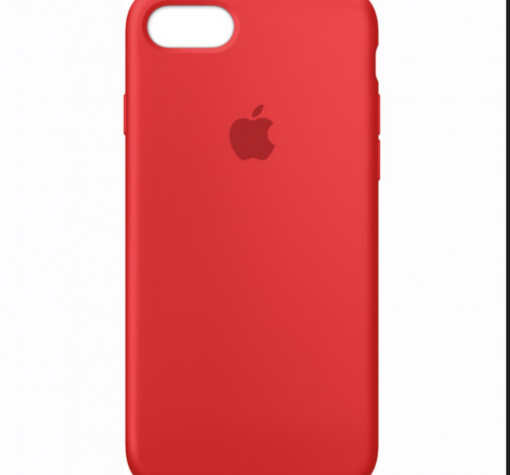 Оригинален гръб Silicone Case MMQY2ZM/A за Apple iPhone 7 Plus / iPhone 8 Plus - червен