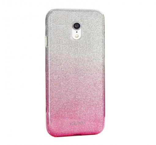 Луксозен силиконов калъф / гръб / TPU Kakusiga за Samsung J5 2017 J530 - преливащ / розово и сребристо