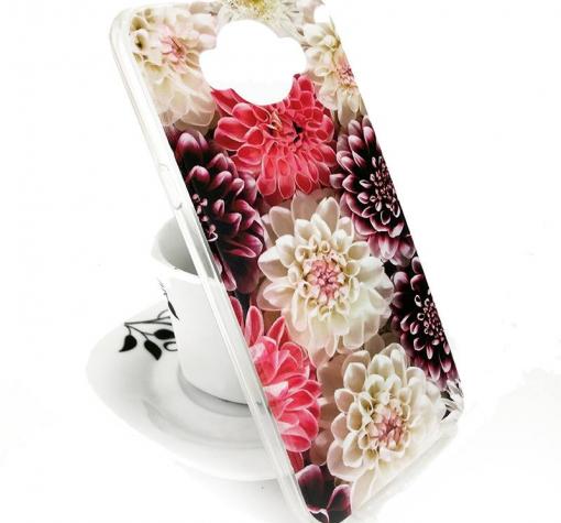 Силиконов калъф / гръб / TPU за Samsung J7 2016 J710 - цветен / цветя