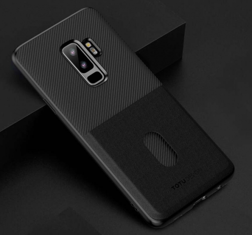 Луксозен гръб TOTU Design Jazz Series Card slot version за Samsung S9 Plus G965 - черен
