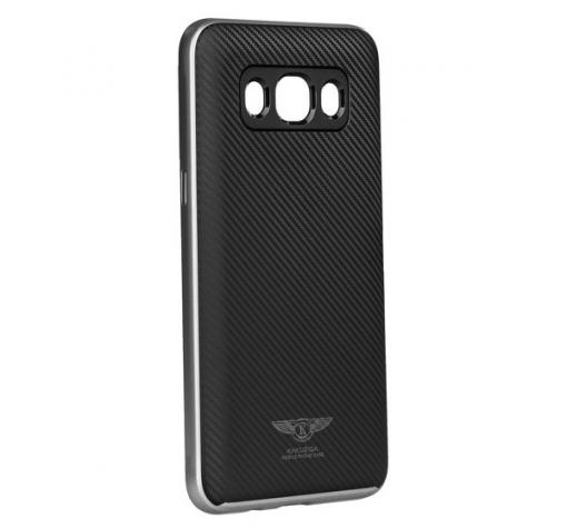 Луксозен гръб Kakusiga за Samsung J5 2016 J510 - carbon / черен / тъмно сив кант