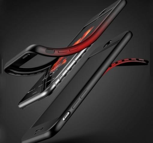 Луксозен гръб 360° KST за Apple iPhone 6 Plus / iPhone 6S Plus - черен / лице и гръб