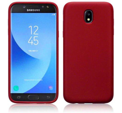 Луксозен силиконов калъф / гръб / TPU KST Touch series за Samsung J7 2017 J730 - червен