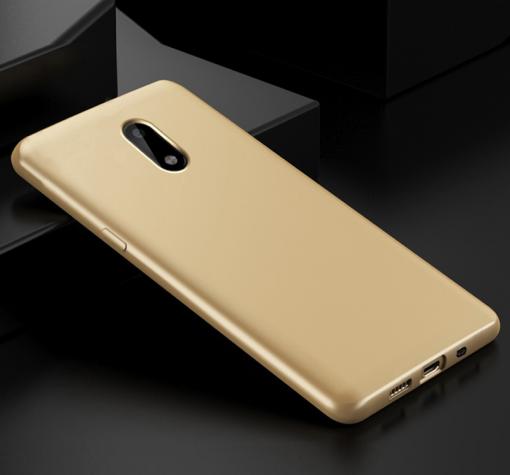 Луксозен силиконов калъф / гръб / TPU Nokia 2.1 2018 - златист / мат