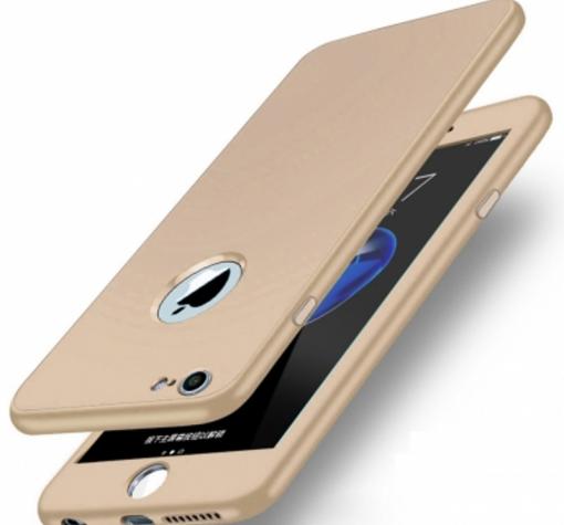 Луксозен гръб 360° KST за Apple iPhone 6 Plus / iPhone 6S Plus - златист / лице и гръб