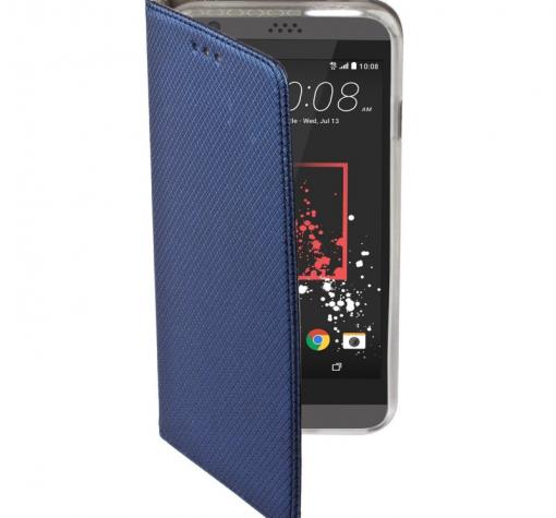 Кожен калъф Magnet Case със стойка за Xiaomi RedMi 6 Pro / Xiaomi Mi A2 Lite - тъмно син