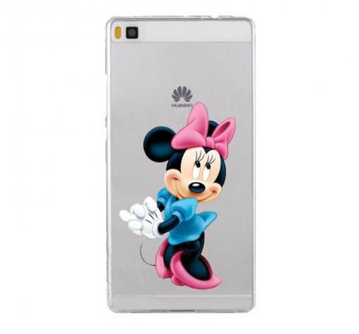 Твърд гръб за Huawei P9 Lite - прозрачен / Minnie mouse