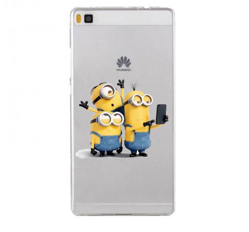 Твърд гръб за Huawei P9 Lite - Minions / миньони / прозрачен