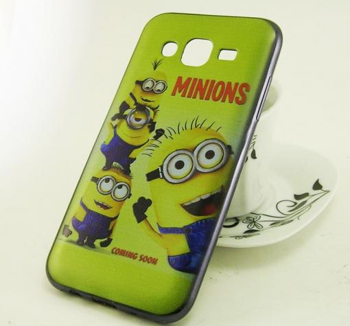 Луксозен ултра тънък силиконов калъф / гръб / TPU Ultra Thin за Samsung J5 J500 - Миньони / Minions