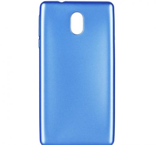 Луксозен силиконов калъф / гръб / TPU Jelly Case Flash Mat за Nokia 6 2017- син