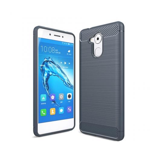 Силиконов калъф / гръб / TPU за Huawei Nova Smart - тъмно син / carbon
