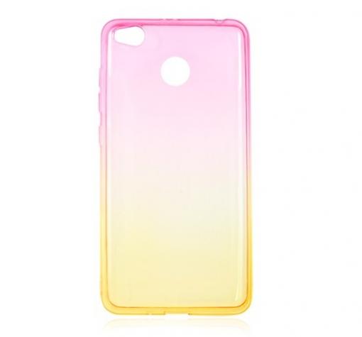 Силиконов калъф / гръб / TPU за Xiaomi Mi A1 / 5X - розово и жълто / преливащ