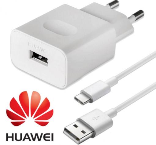 Оригинално зарядно устройство 220V за Huawei P20 Pro / 2000 mAh Type C