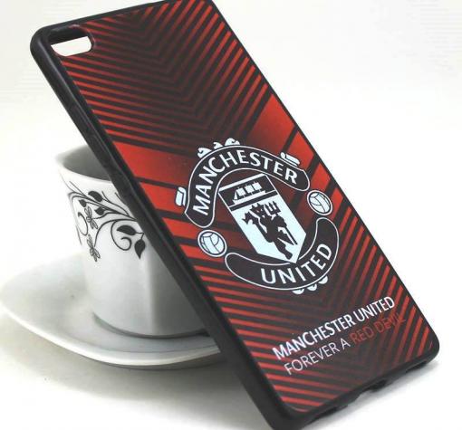 Силиконов калъф / гръб / TPU за Huawei P8 Lite - Manchester United / Forever A Red Devil