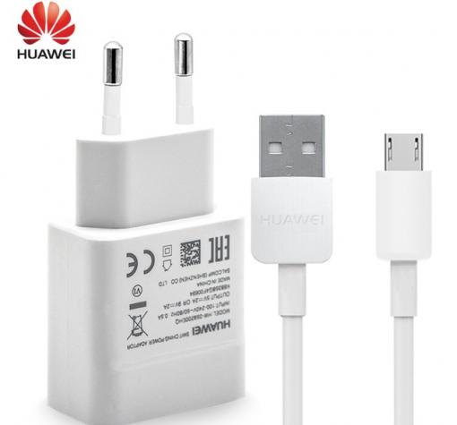 Оригинално зарядно устройство 220V за Huawei P Smart / 2000 mAh Micro USB
