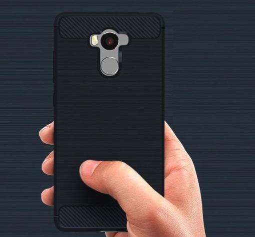 Силиконов калъф / гръб / TPU за Xiaomi RedMi 4 - черен / carbon