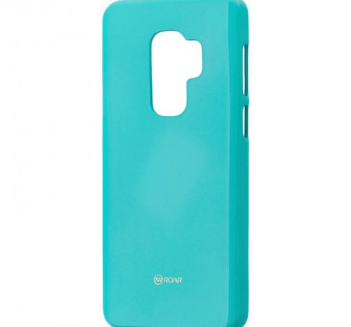 Луксозен силиконов калъф / гръб / TPU Roar LA-LA Glaze Series за Samsung S9 Plus G965 - светло син / брокат