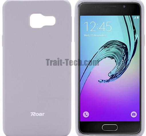 Луксозен силиконов калъф / гръб / TPU Roar All Day за Samsung A3 2017 A320 - сив