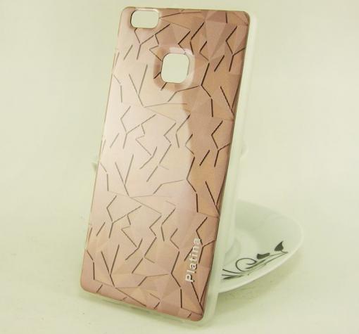 Луксозен силиконов калъф / гръб / TPU Platina за Huawei P9 Lite - Rose Gold / призма