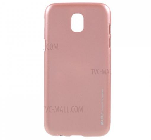 Силиконов калъф / гръб / TPU MERCURY i-Jelly Case Metallic Finish за Samsung J5 2017 J530 - Rose Gold
