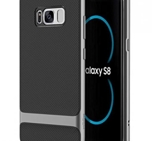 Луксозен калъф Rock Royce Series за Samsung S8 G950 - черен със сив кант