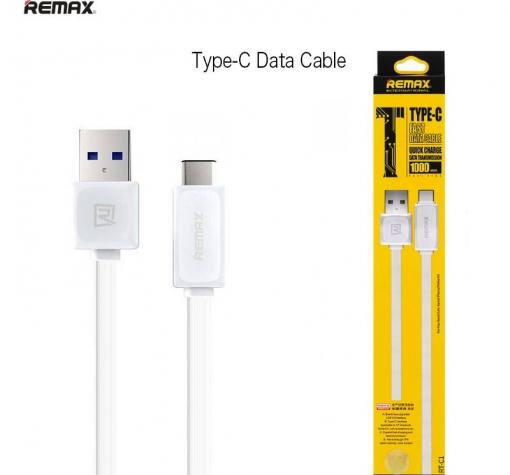 Оригинален USB кабел Remax RT-C1 / Type-C / 1000m - бял