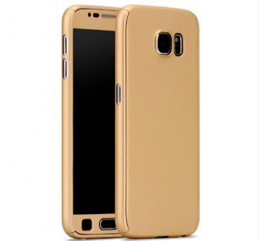 Твърд гръб Magic Skin 360° FULL за Samsung S6 Edge G925 - златист
