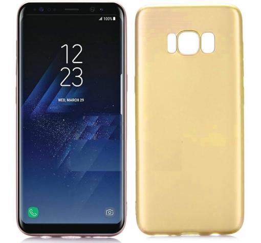Луксозен силиконов калъф / гръб / TPU KST Touch series за Samsung S8 G950 - златист