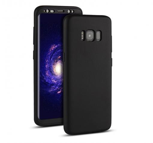 Луксозен гръб 360° KST за Samsung J7 2016 J710 - черен / лице и гръб