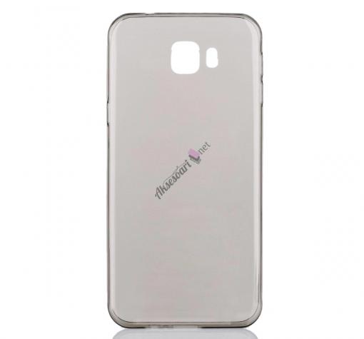 Ултра тънък силиконов калъф / гръб / TPU Ultra Thin за Samsung A3 2017 A320 - сив / прозрачен