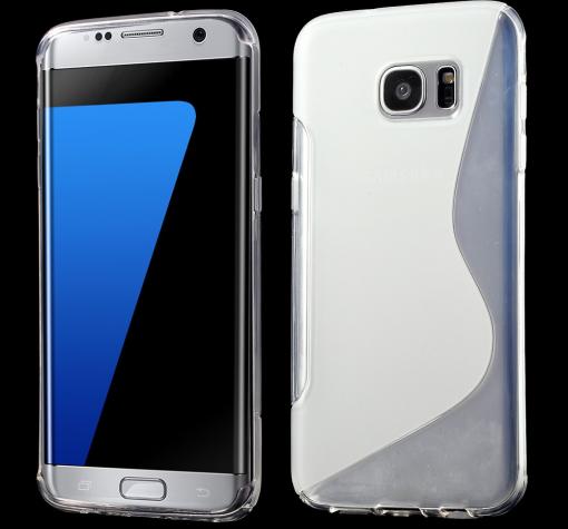 Силиконов калъф / гръб / ТПУ S-Line за Samsung S7 Edge G935 - прозрачен