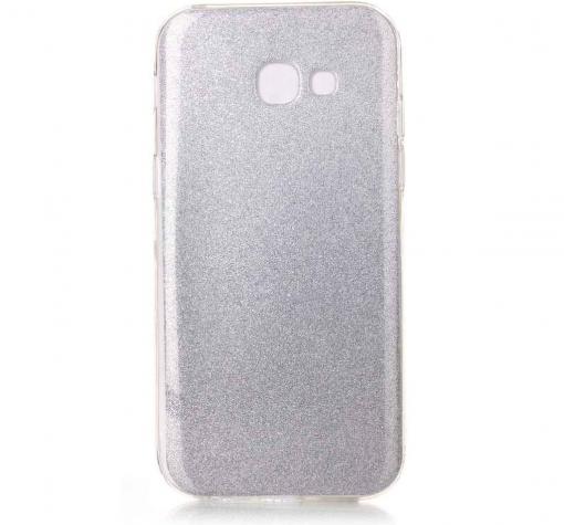 Луксозен силиконов калъф / гръб / TPU за Samsung A5 2017 A520 - сребрист / брокат