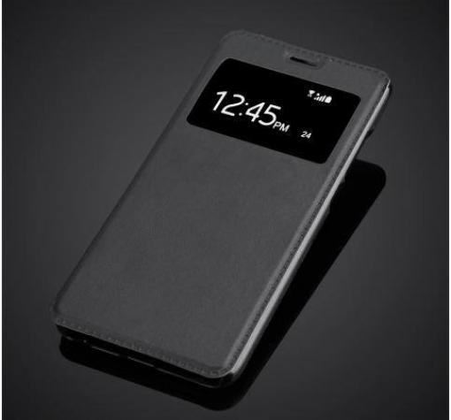 Луксозен кожен калъф Flip тефтер S-view със стойка за Samsung S9 PLUS G965 - Flexi / черен
