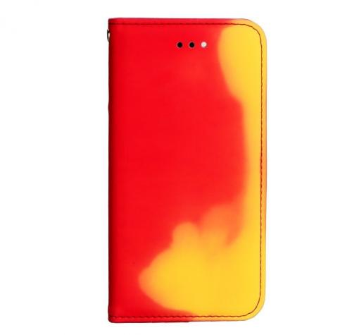 Луксозен термо кожен калъф Flip тефтер със стойка Thermo Book за Samsung J5 2017 J530 - червен