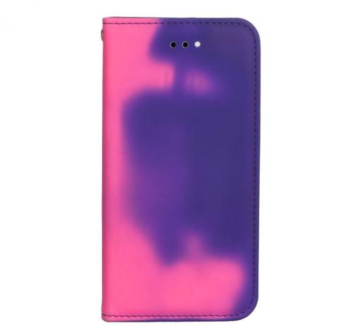 Луксозен термо кожен калъф Flip тефтер със стойка Thermo Book за Samsung S8 G950 - лилав