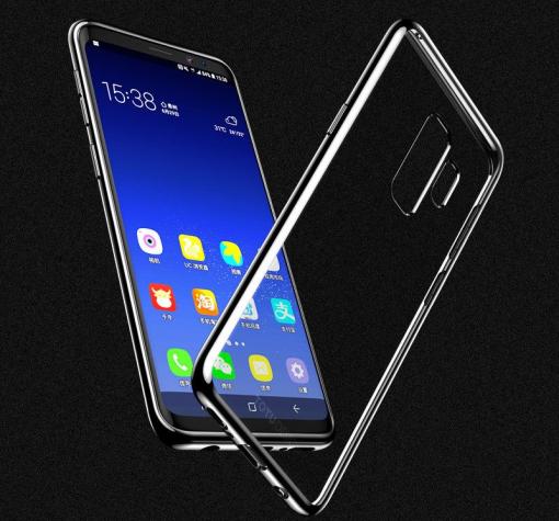 Луксозен гръб TOTU Design CRYSTAL COLOUR Series за Samsung S9 Plus G965 - прозрачен / черен кант