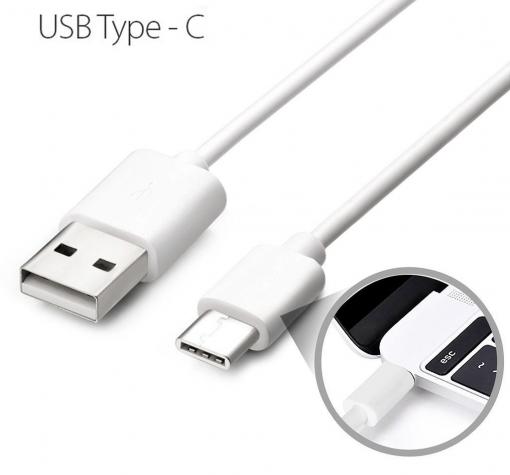 Оригинален USB кабел за Huawei Nova / Type C - бял