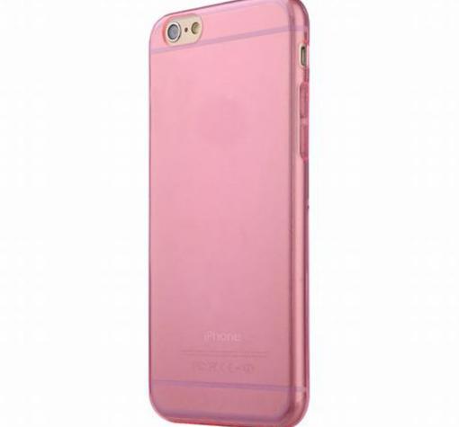 Ултра тънък силиконов калъф / гръб / TPU Ultra Thin за Apple iPhone 6 / iPhone 6S - розов