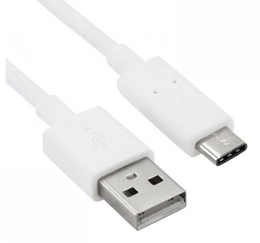 Оригинален USB кабел за Samsung S8 Plus - бял