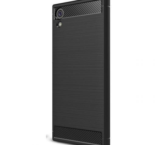 Силиконов калъф / гръб / TPU за Sony Xperia XA1 Ultra - черен / carbon